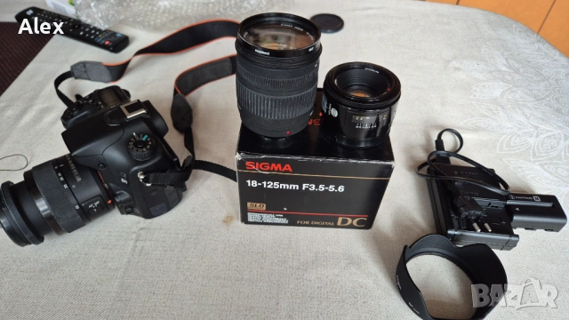 Фотоапарат Sony Alpha 68 SLТ с 3 обектива