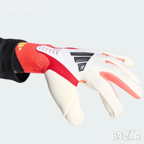 Вратарски ръкавици ADIDAS PREDATOR GL PRO WHITE/LUCID RED/BLACK размер 9, снимка 3 - Футбол - 54842272