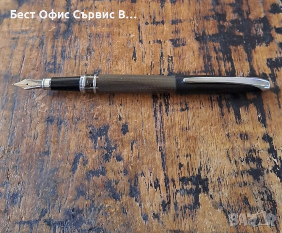 писалка Cerruti 1881 Черути Abbey Diamond Gun черен мат лак и диамантено гравиранa долна част , снимка 4 - Ученически пособия, канцеларски материали - 54792242