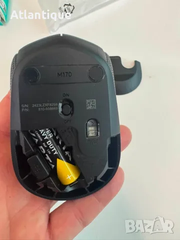 Мишка Logitech M170 - Bluetooth, снимка 3 - Клавиатури и мишки - 55608629