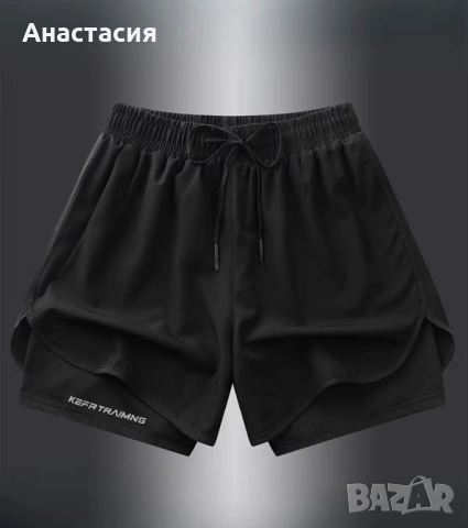 Дамски спортни шорти в черно