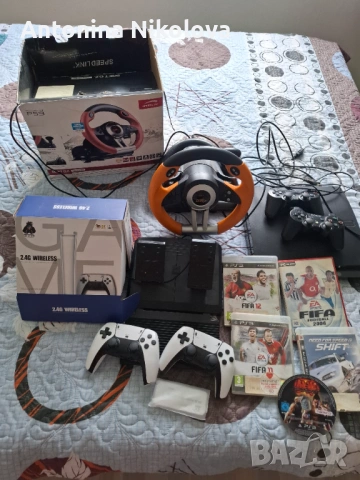 PS3 С КОРМИЛО ПЕДАЛИ ИГРИ И РЕТРО конзола с 30 000 ИГРИ всичко за 170 евро, снимка 3 - PlayStation конзоли - 54324954