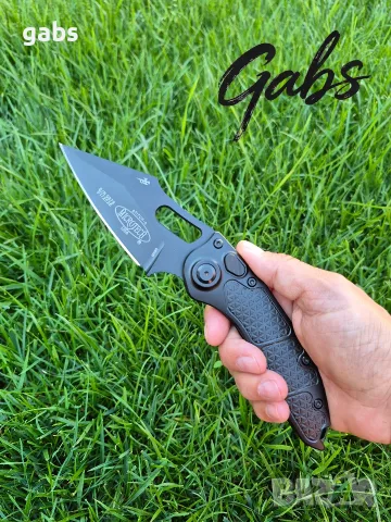 Автоматичен нож Microtech/Borka Stitch OTS AUTO 169-1,Apocalyptic Black, снимка 12 - Ножове - 55562180