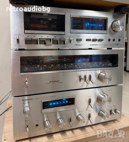 🔈ТОП ретро аудио сет PIONEER синя серия - усилвател, тунер, дек, таймер и грамофон🔈, снимка 3 - Аудиосистеми - 55260389