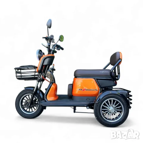 Нова Мощна Електрическа Триколка Max Motors Grand Pudding 2000W / 60V 25Ah, снимка 12 - Инвалидни скутери - 55503715