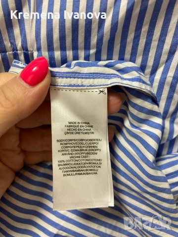 RALPH LAUREN Wilda striped shirt dress, снимка 7 - Рокли - 54970148