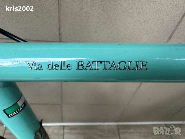 Велосипед Bianchi Via delle BATTAGLIE – Оригинален, Хибрид, Shimano Sora, снимка 6 - Велосипеди - 54380311