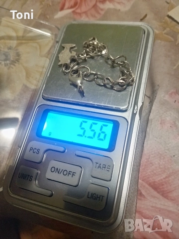 сребърна гривна 5.56 грама 