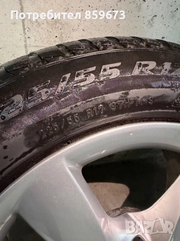 Джанти с гуми Pirelli 225/55 R17 за Audi A6 C7, снимка 9 - Гуми и джанти - 53966175
