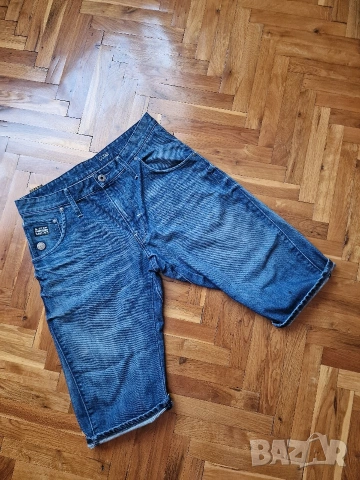 Страхотни мъжки къси панталони G STAR RAW размер 31, снимка 2 - Къси панталони - 55267058