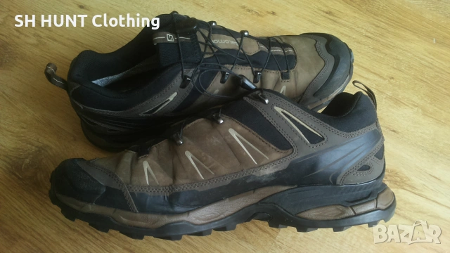 SALOMON X Ultra Ltr Gtx GORE-TEX Leather Shoes EUR 45 1/3 естествена кожа водонепромокаеми - 2705, снимка 11 - Маратонки - 54887665