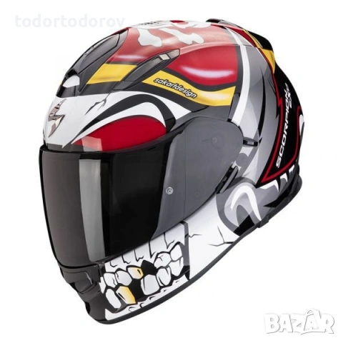 Мото Каска SCORPION EXO-491 Pirate Red ,очила,XL 61-62 см.NEW 2025 316.84 лв. / 162 €