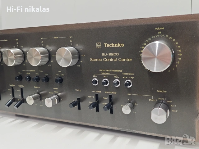 стерео контролен пред усилвател ретро Hi-Fi TECHNICS SU-9200, снимка 4 - Ресийвъри, усилватели, смесителни пултове - 54563031