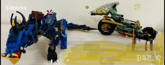 Lego ninjago Jay’s dragon and Llloy’s car