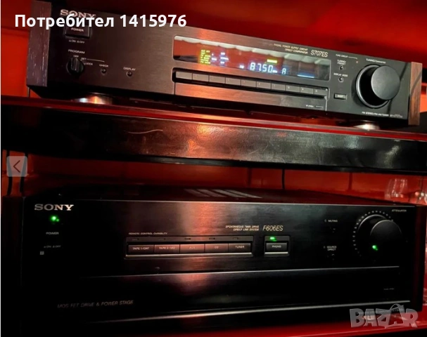 Sony tuner S707 ES + amplifier F606 ES