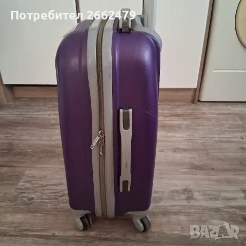 Продавам лилав куфар за екскурзия., снимка 2 - Куфари - 55372074