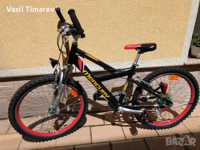 Спортен алуминиев велосипед 24 *   Mercury aero tubing 7005 Shimano 3X7 