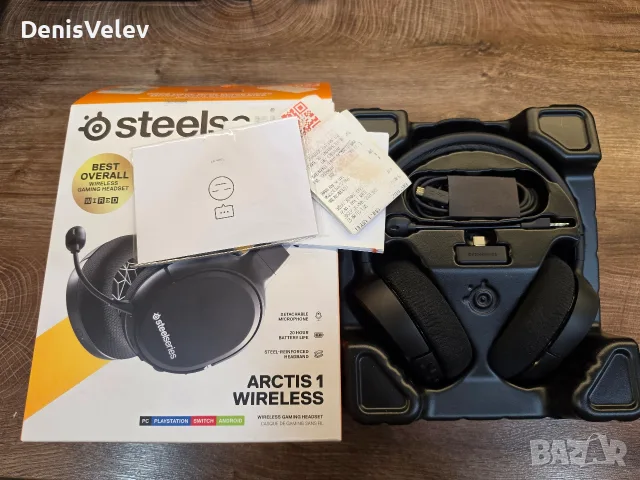 Геймърски слушалки SteelSeries Arctis 1 Wireless