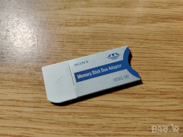 Memory Stick Duo адаптер за карти памет, предимно за стари фотоапарати Сони, снимка 2 - Чанти, стативи, аксесоари - 55680091