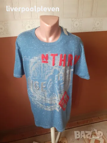 👉Нова Guess Jeans Original L ефектна, снимка 2 - Тениски - 55337737