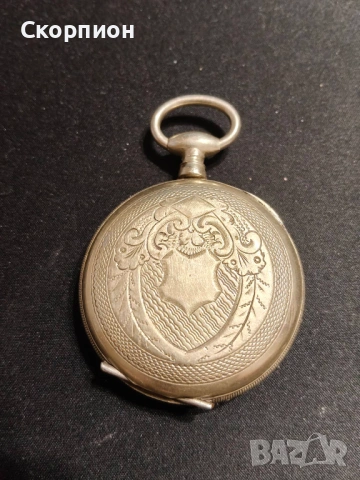 Швейцарски джобен часовник с посребрени капаци 1905г. - 10 РУБИНА , снимка 14 - Джобни - 50777361