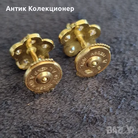 Златен комплект, 18К, винтидж, снимка 4 - Бижутерийни комплекти - 55462952