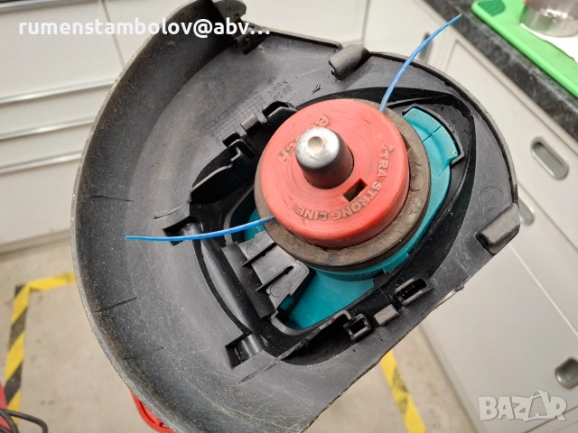 Електрически тример / косачка Bosch (400W), употребявана, снимка 8 - Градинска техника - 54395683