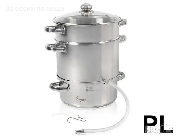 Соковарка SAPIR SP-1260-A26 8L – Неръждаема стомана | За домашни сокове и готвене на пара Код P2869, снимка 4 - Съдове за готвене - 55500029