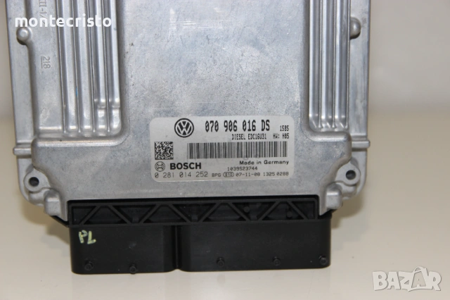 Моторен компютър VW Transporter T5 (2003-2015г.) 070906016DS / 070 906 016 DS / 0281014252, снимка 2 - Части - 54587736