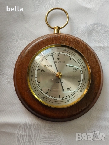 Ретро дървен барометър Regen Veranderlich Schon -Apollo 
