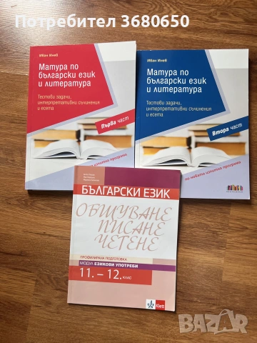 Комплект помагала за матура по БЕЛ – 12. клас