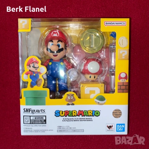 Екшън фигурка на Super Mario от S.H Figuarts, ЕДИНСТВЕНА В БЪЛГАРИЯ