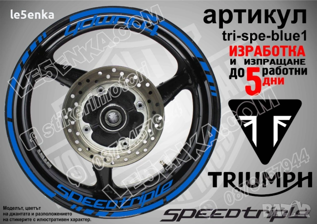 Triumph Speed Triple кантове и надписи за джанти, снимка 3 - Аксесоари и консумативи - 43148080