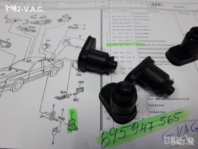 895947565**NEU**AUDI**PORSCHE**МАНШОН ЗА ШАЛТЕРА НА ЦЕНТРАЛНОТО ЗАКЛЮЧВАНЕ НА ВРАТИТЕ** , снимка 4 - Части - 55219535