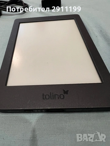 Четец Tolino, подсветка, USB кабел и зарядно, снимка 8 - Електронни четци - 54625209