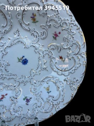 Фруктиера Meissen, снимка 6 - Антикварни и старинни предмети - 54918402
