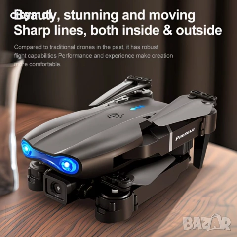 Дрон E99 PRO с две камери, Wi Fi връзка, 3 батерии, APP за управление, снимка 6 - Дронове и аксесоари - 54084221