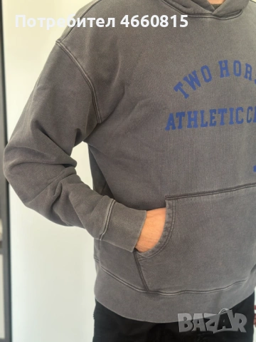 НОВ Оригинален мъжки суичър , худи  LEVI'S `s Левайс Hoodie размер L (става и за M) ,подх. за подаръ, снимка 4 - Спортни дрехи, екипи - 54237035