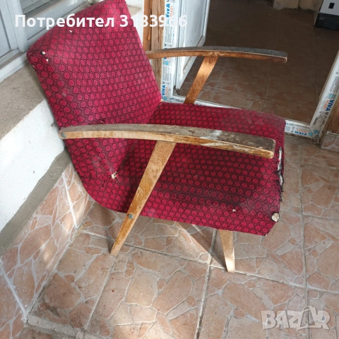 стар ретро дървен фотьойл., снимка 8 - Други ценни предмети - 54414637