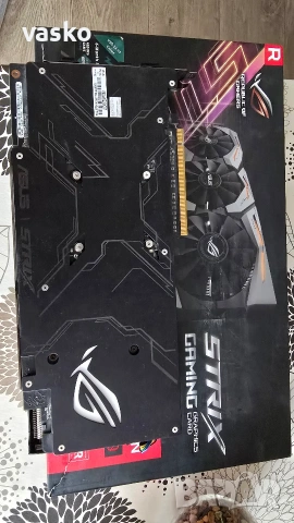 Видео карта GPU RX580 Asus 8GB, снимка 3 - Видеокарти - 55068482