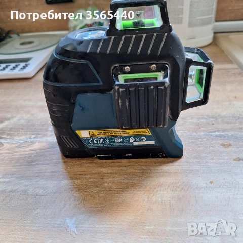 лазарен нивелир бош работещ отлично, снимка 2 - Измервателни инструменти - 55092864