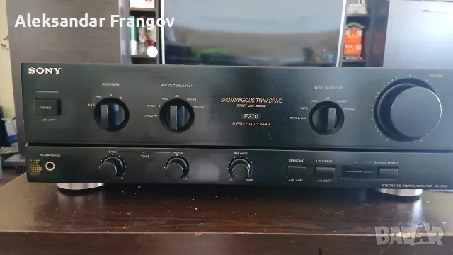 SONY TA - F 270 STEREO AMPLIFIER, снимка 5 - Ресийвъри, усилватели, смесителни пултове - 55446530