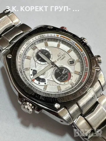 Casio EDIFICE EF-503D-7AV – Оригинален мъжки хронограф, снимка 2 - Мъжки - 55475935