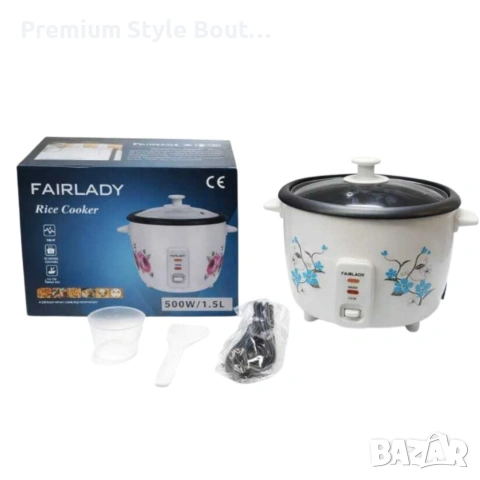 Компактен електрически оризовар 0.6 л с функция готвене и поддържане на топло, снимка 5 - Друга електроника - 54113543