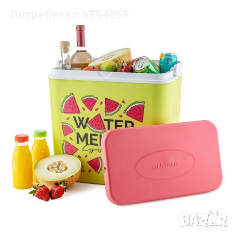 Хладилна кутия Atlantic 24L, пасивна, Диня, снимка 7 - Хладилни чанти - 55199293