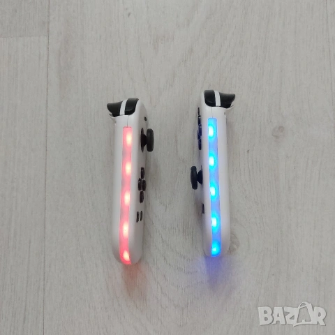 RGB LED Безжични Контролери Joy-Con за Nintendo Switch / OLED / Lite – Бяло, снимка 3 - Аксесоари - 54813185