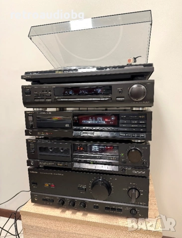 🔈Ретро аудио система - сет TECHNICS class AA - усилвател, сд плеър, дек, тунер и грамофон🔈