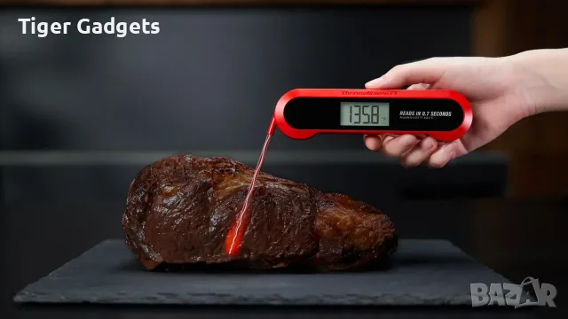 Дигитален термометър за месо ThermoMaven F1, 0.7 сек., IP67, с подсветка, снимка 4 - Аксесоари за кухня - 55596062