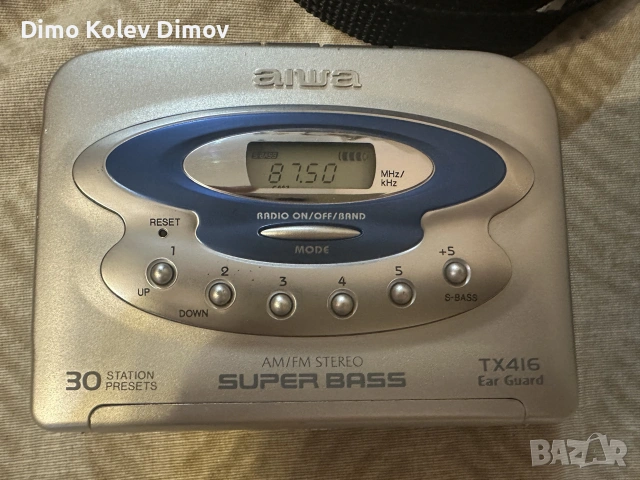 AIWA Walkman TX 416 с Радио + Бонус Нова Чантичка за носене на уокмена., снимка 2 - Аудиосистеми - 55251510