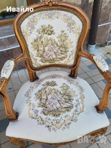 Два броя барокови кресла , снимка 3 - Столове - 54398373